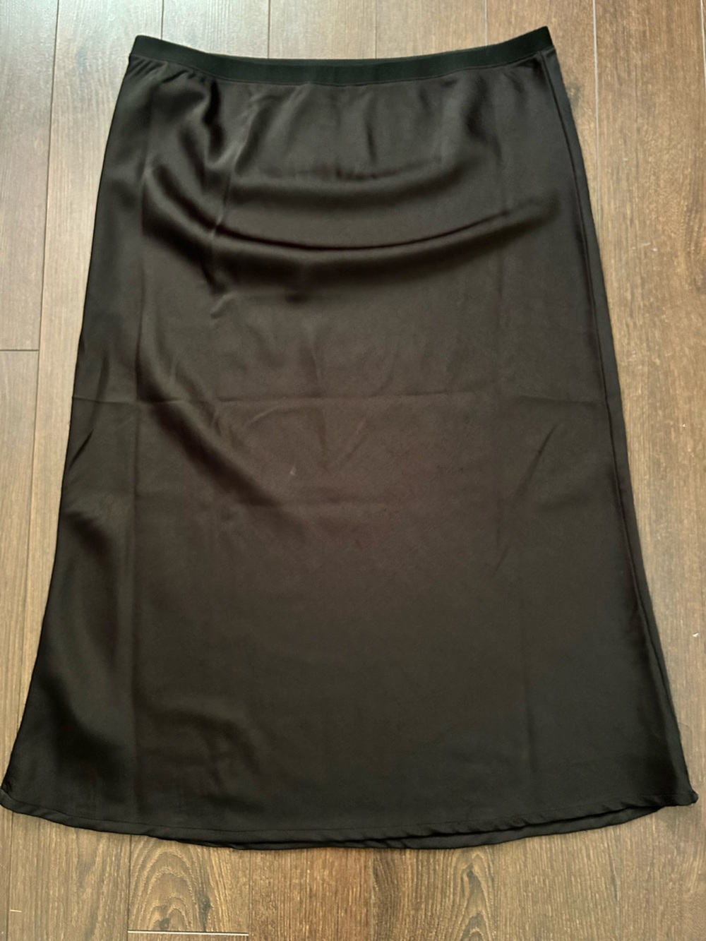Joe Fresh Black Midi Slip Skirt